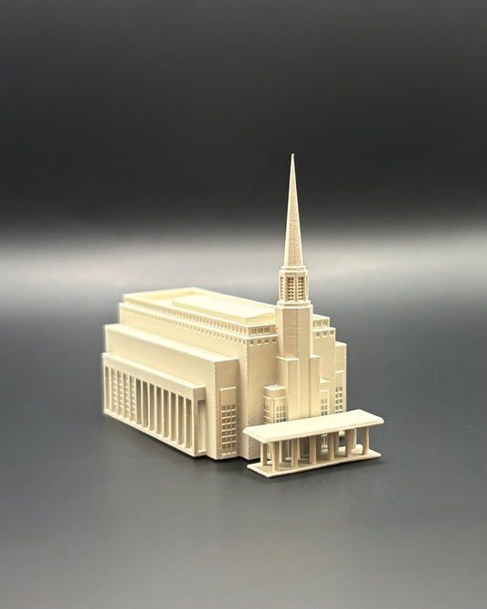 Preston England Temple – 3D Printed Resin Model Ornament